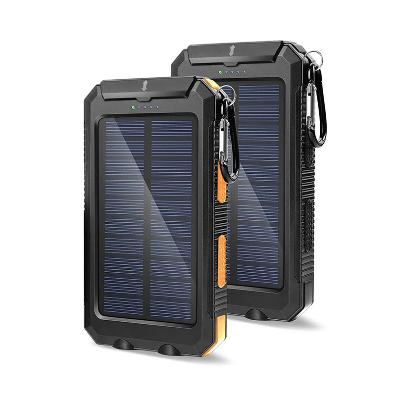 Banco de energia solar de carregamento rápido para celular 20000mAh