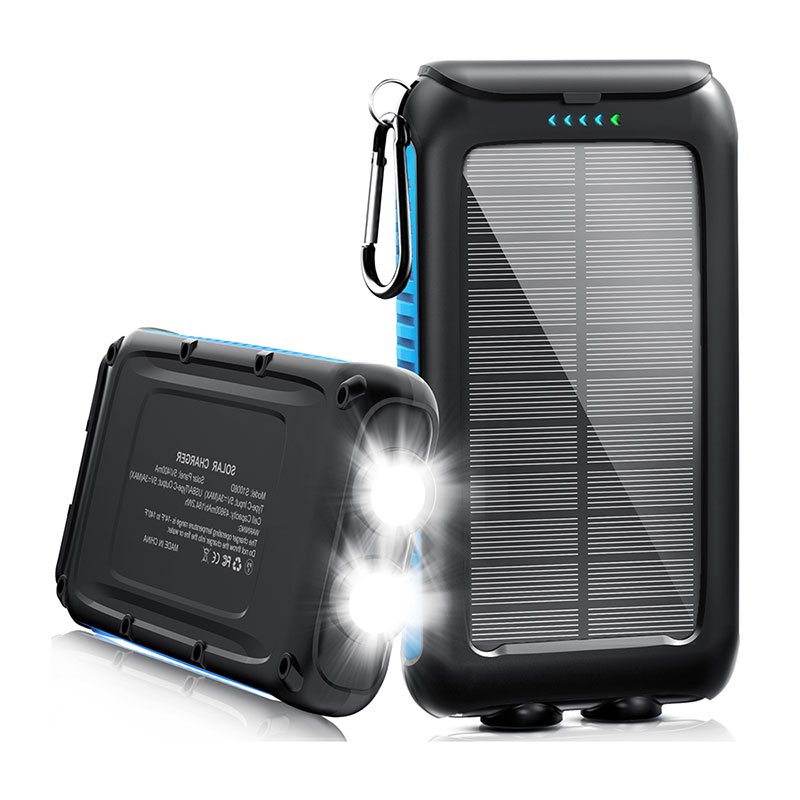 Carregador portátil de banco de energia solar 30000mAh